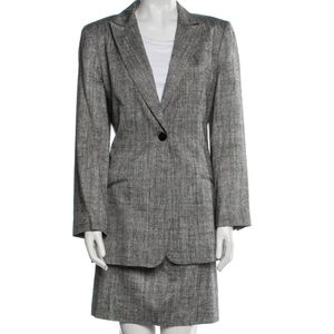 Vintage Neiman Marcus Silk Tweed Skirt Suit Set